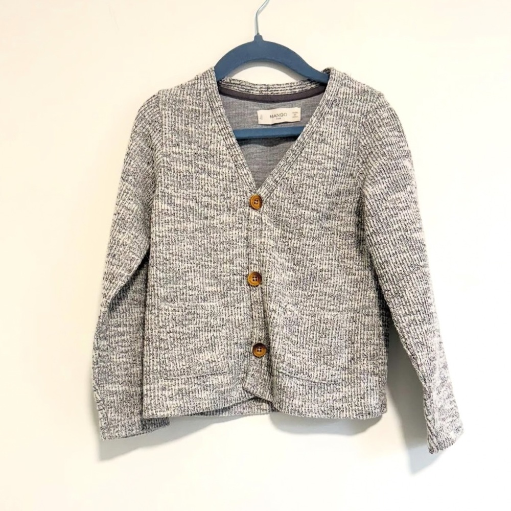 Mango grey cardigan 4-5 years